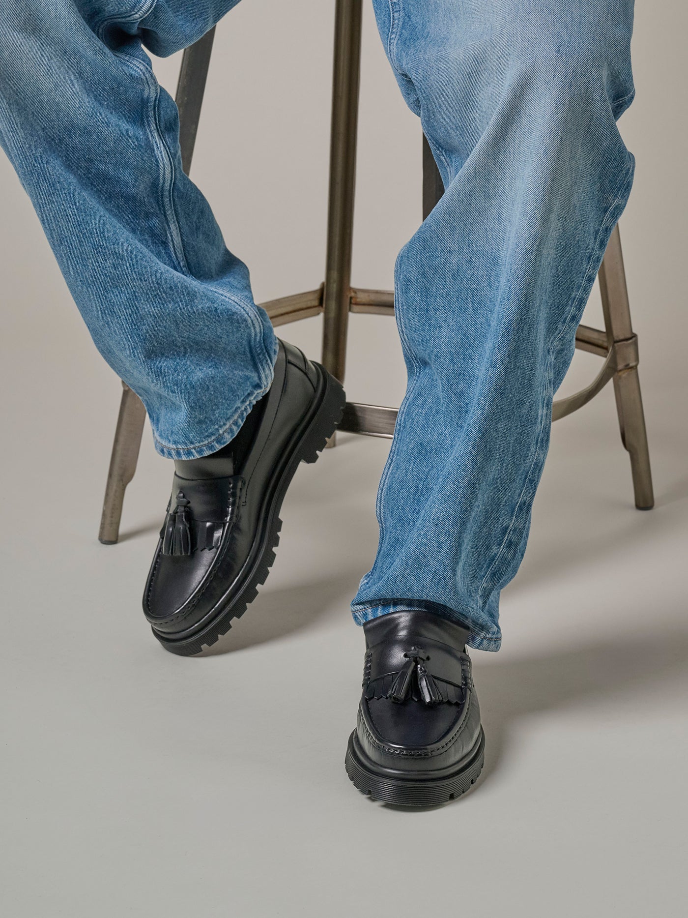 Playboy Footwear Baker Loafers Black leather