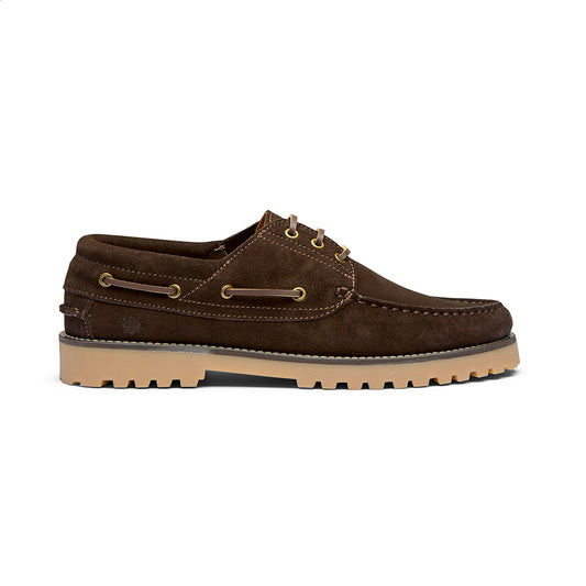 Playboy Footwear Claude Boat shoe Dk.Brown suede