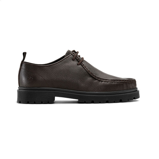 Playboy Footwear Style Alain Lace up shoes DK.Brown tumbled leather