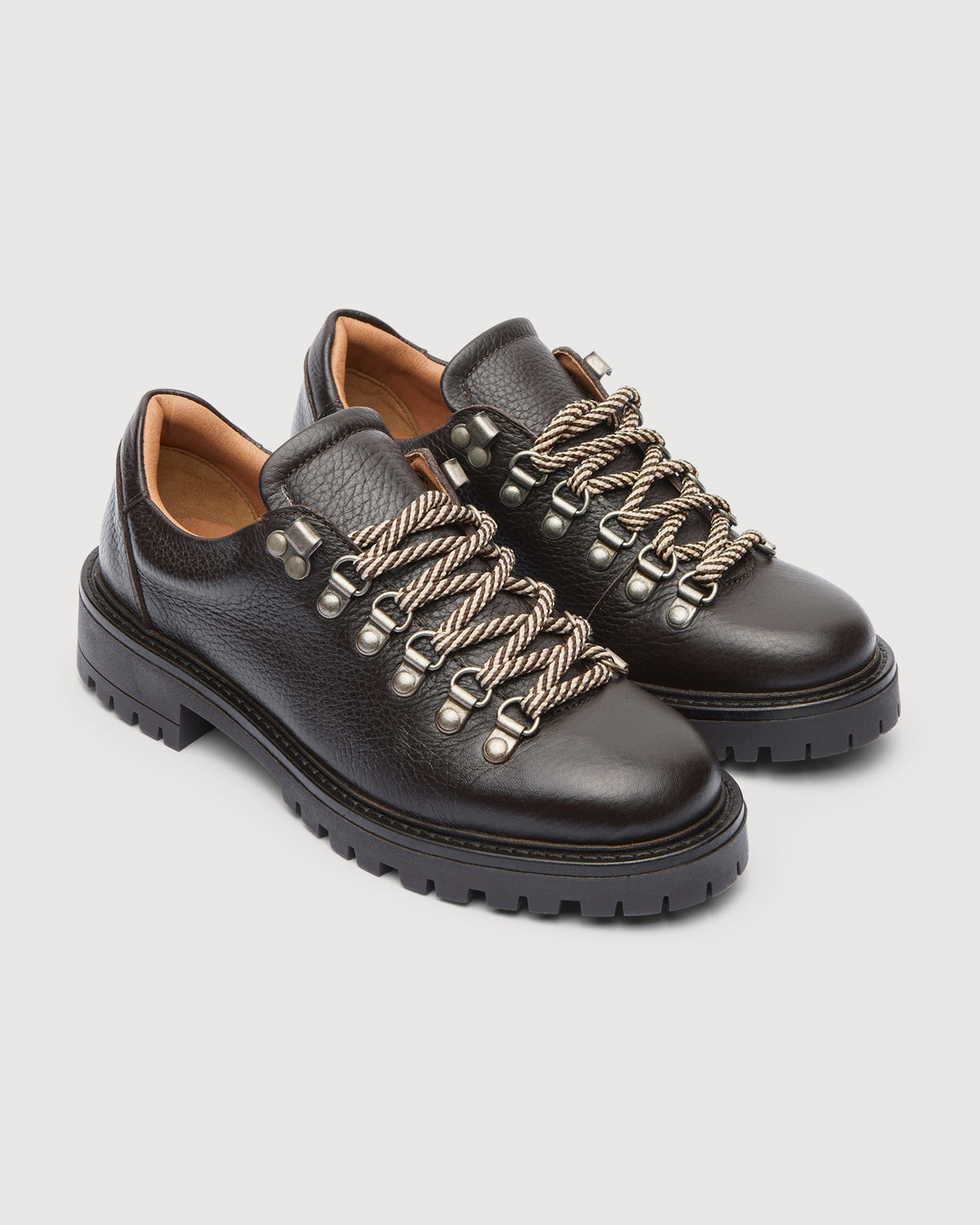 Original Playboy Style Alba Lace up shoes Dk.Brown leather