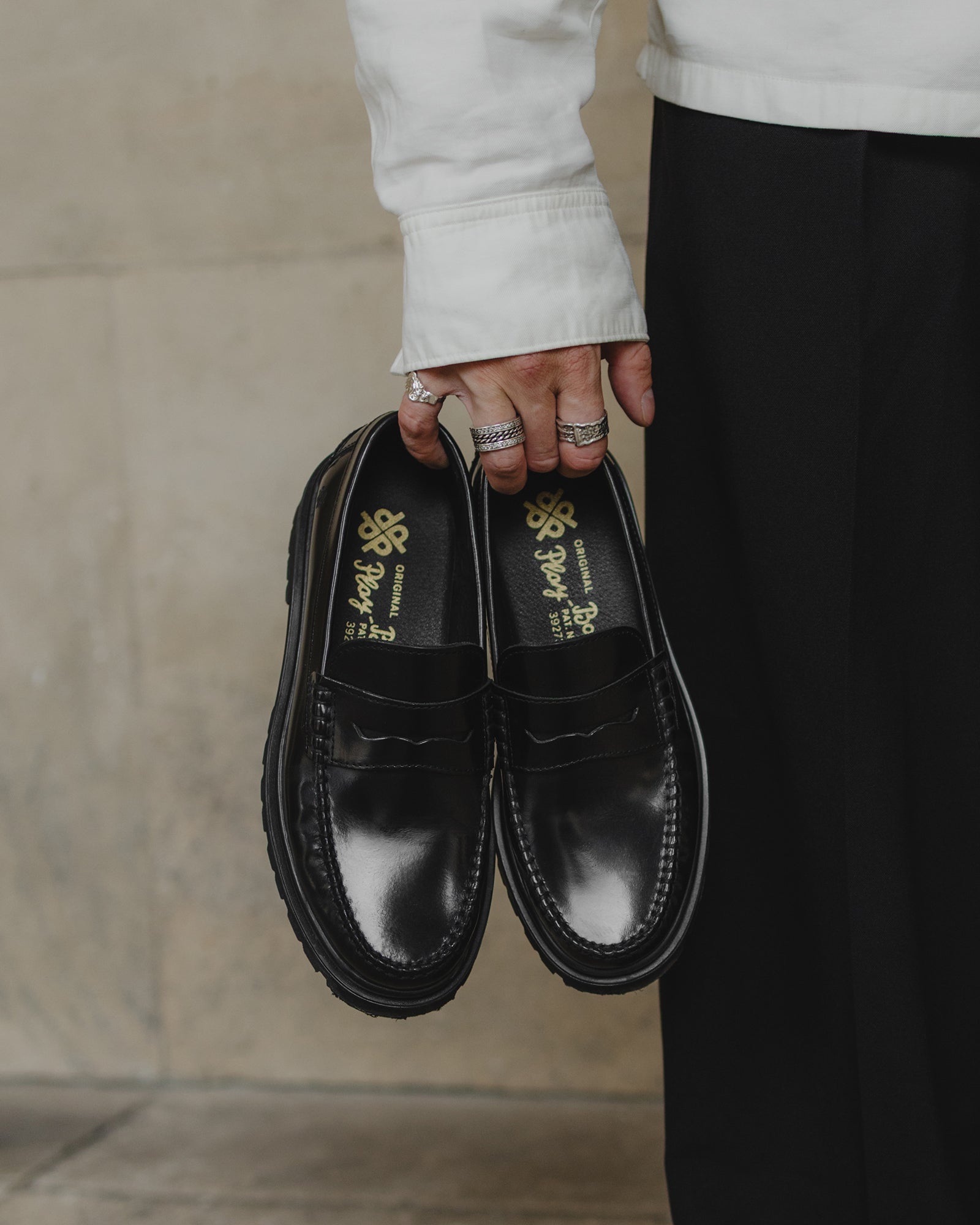 Original Playboy Style Austin Loafers Black polido