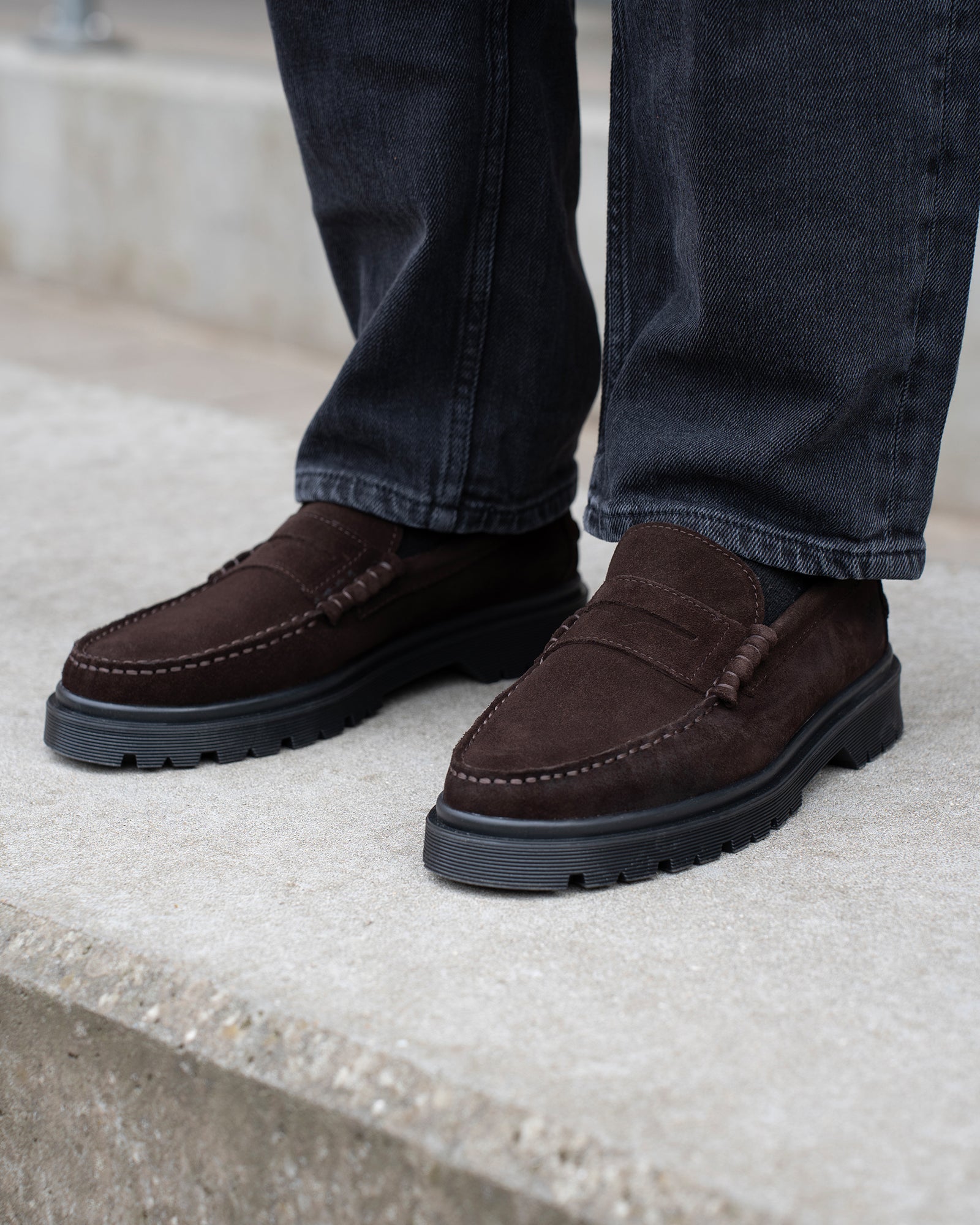 Original Playboy Style Austin Loafers Brown suede