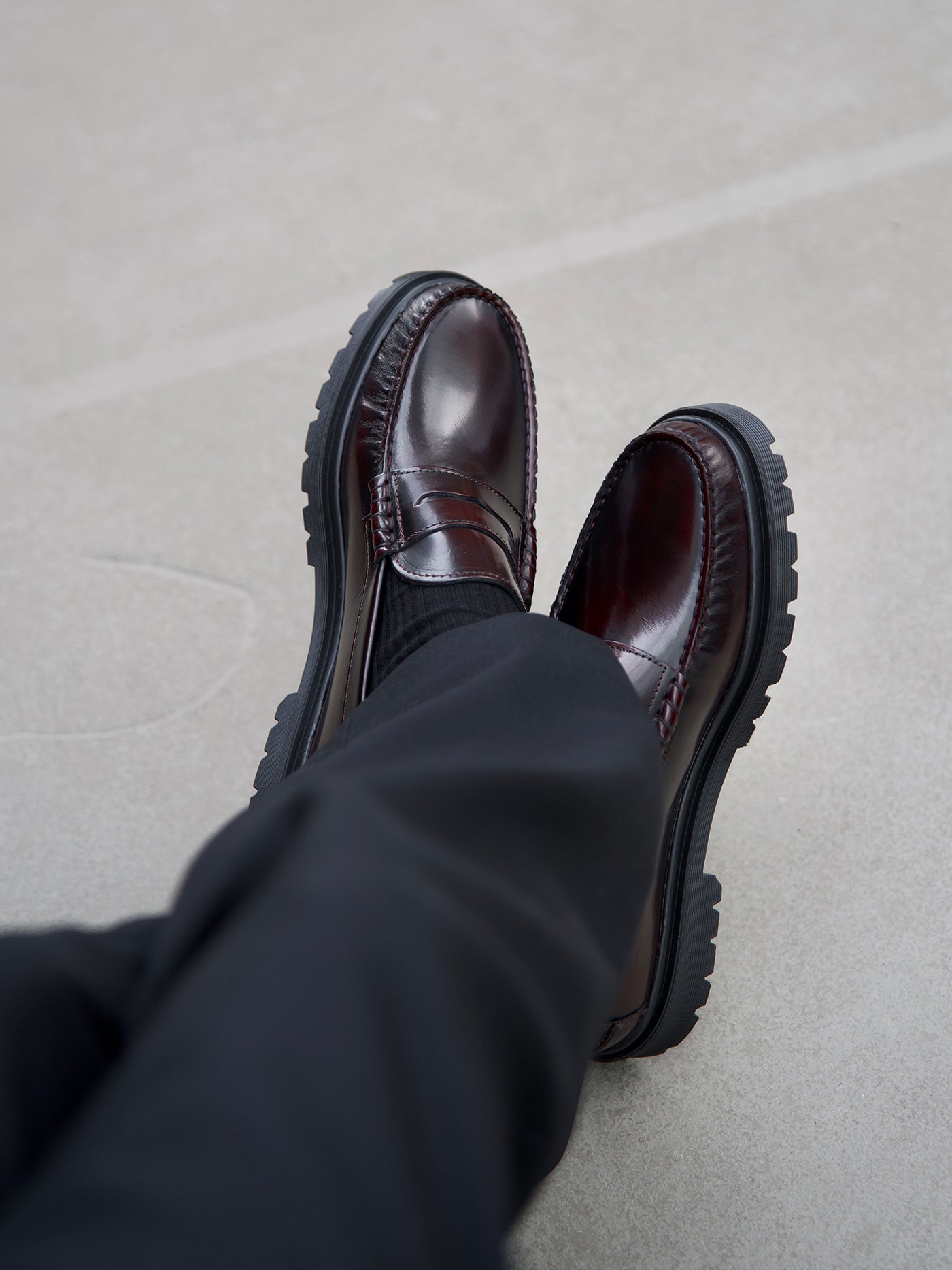 Playboy Footwear Style Austin Loafers Bordo polido
