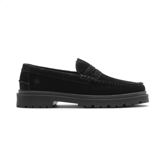 Playboy Footwear Style Austin Loafers Black suede