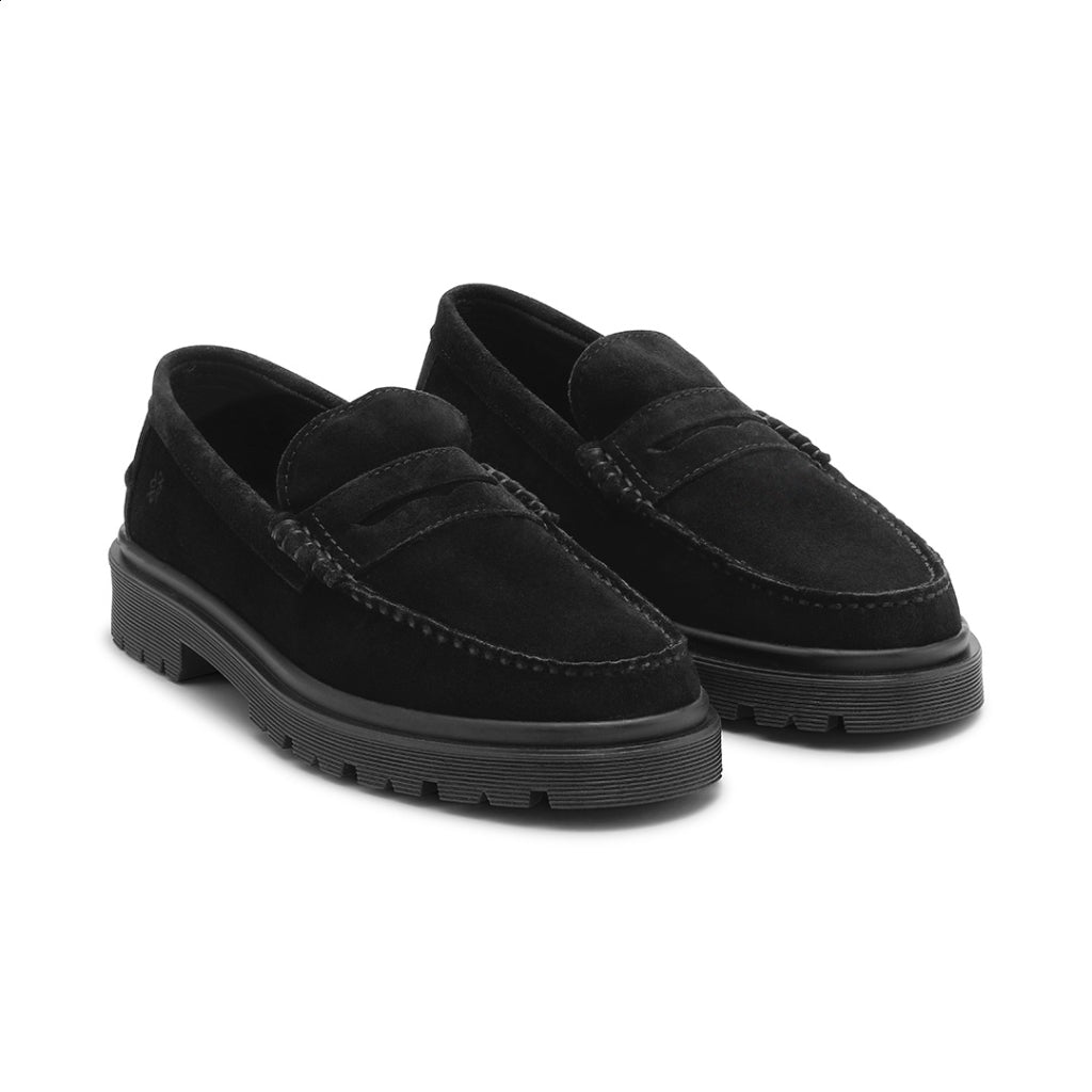 Playboy Footwear Style Austin Loafers Black suede
