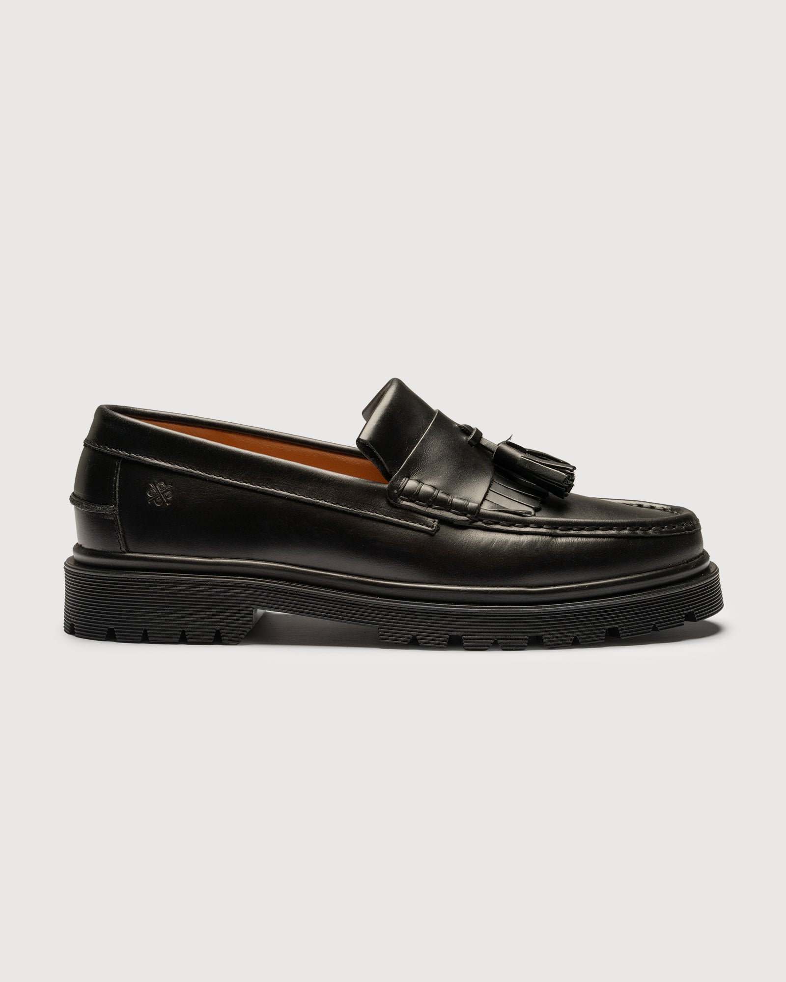 Playboy Footwear Style Baker Loafers Black leather