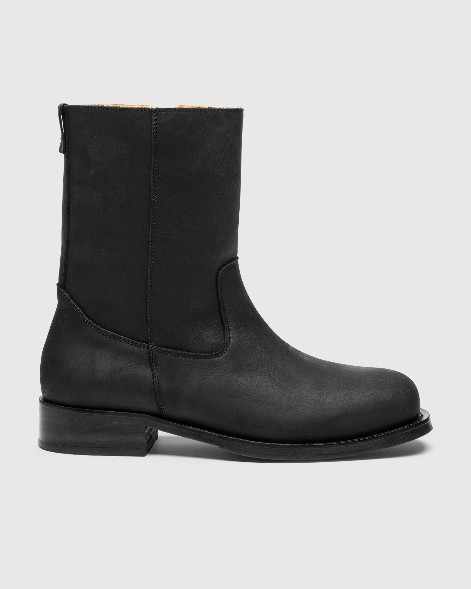 Original Playboy Style Billy Boot Black Crazy horse leather