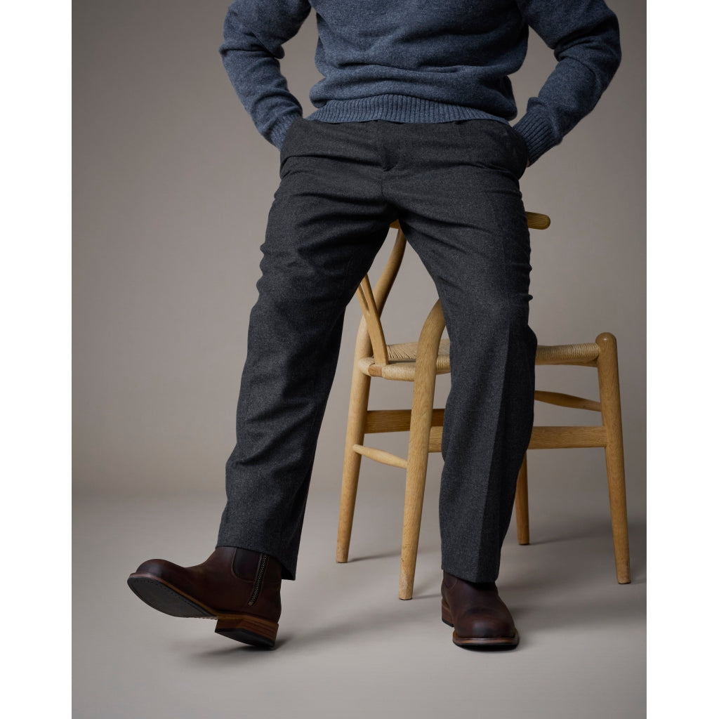 Original Playboy Style Billy Boot DK. Brown Crazy horse leather