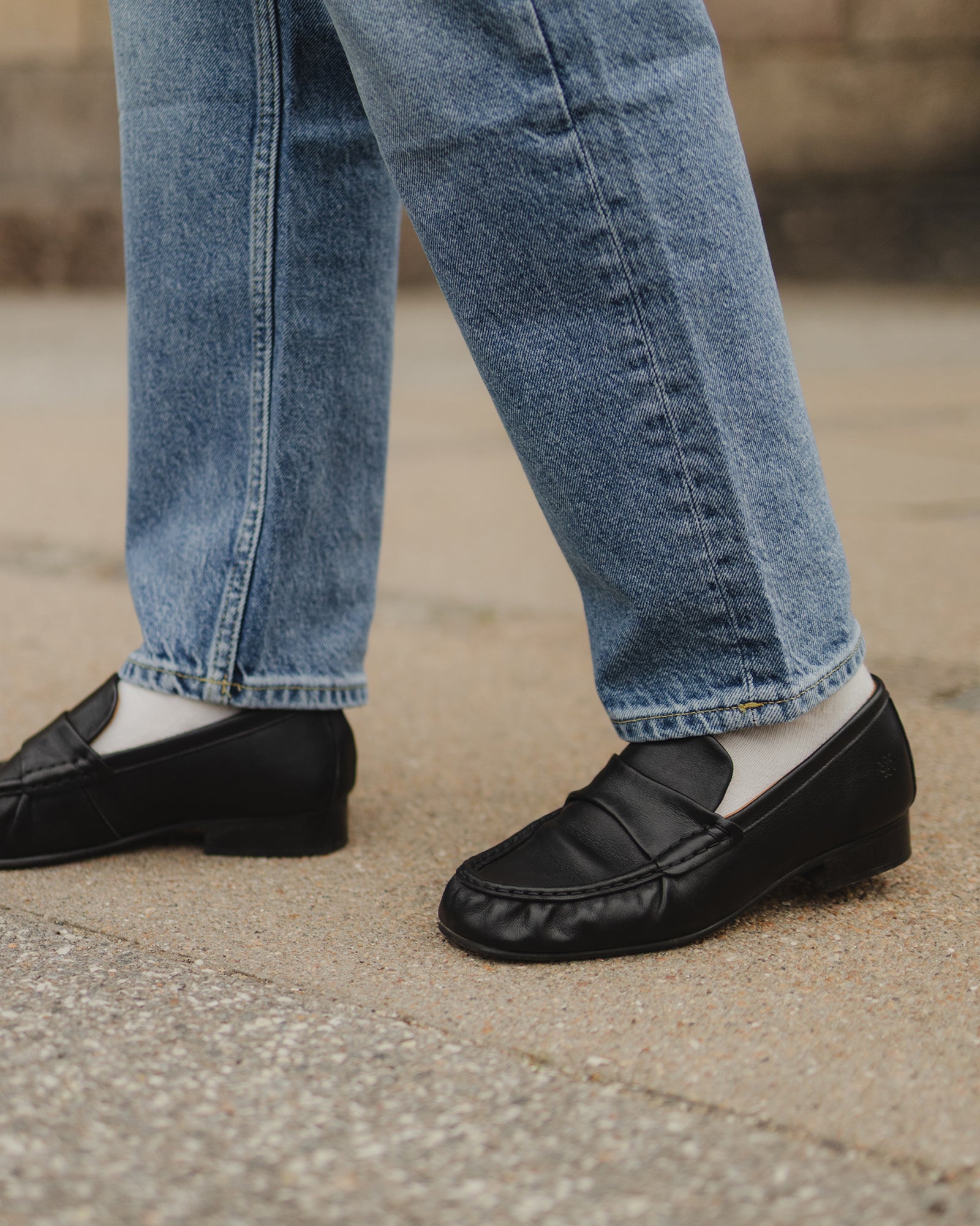Original Playboy Style Chantal Loafers Black leather