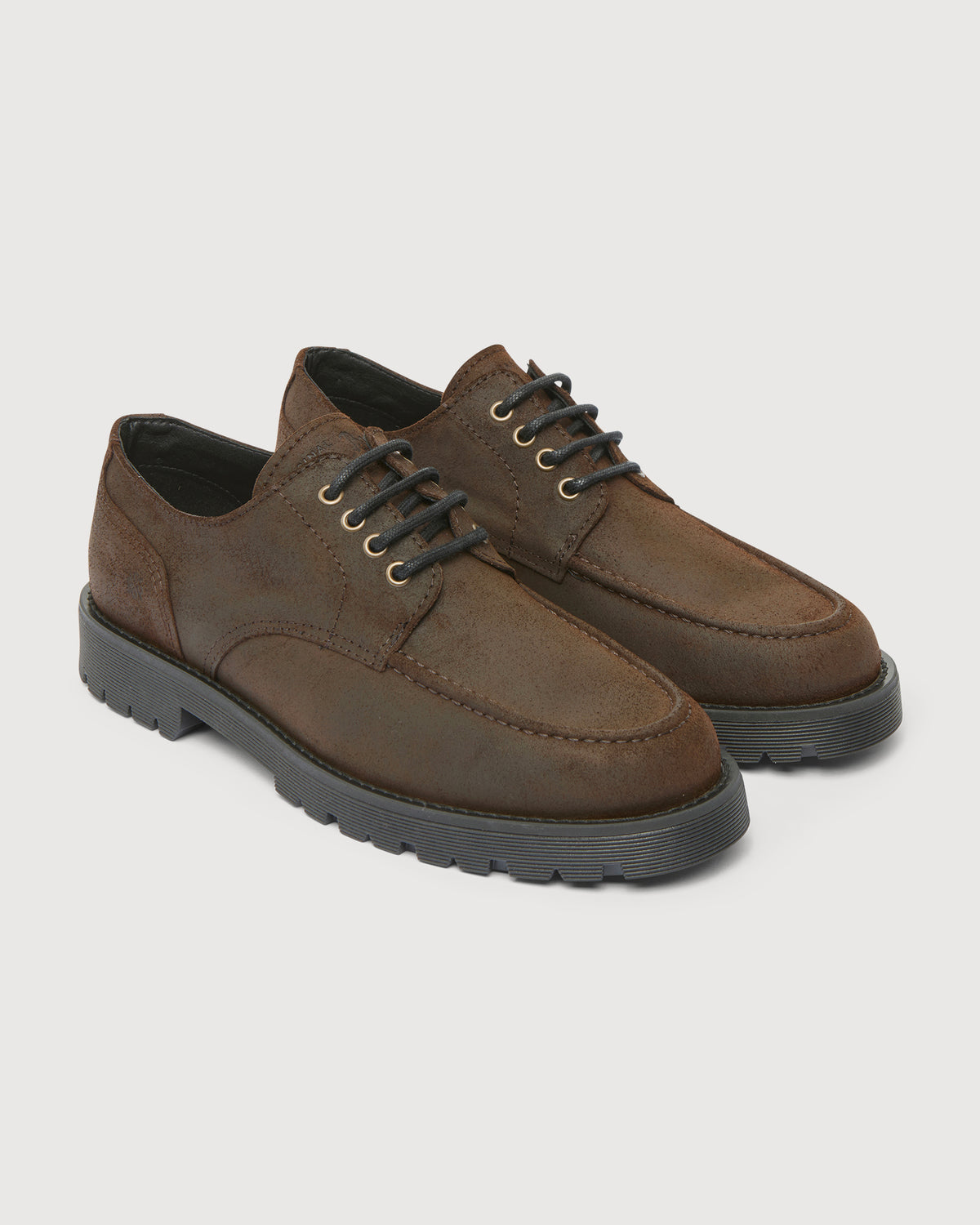 Original Playboy Style Dijon Lace up shoes Dk.Brown suede