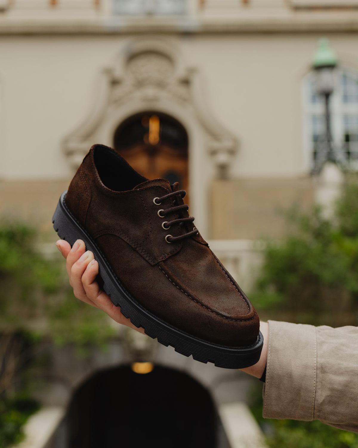 Original Playboy Style Dijon Lace up shoes Dk.Brown suede