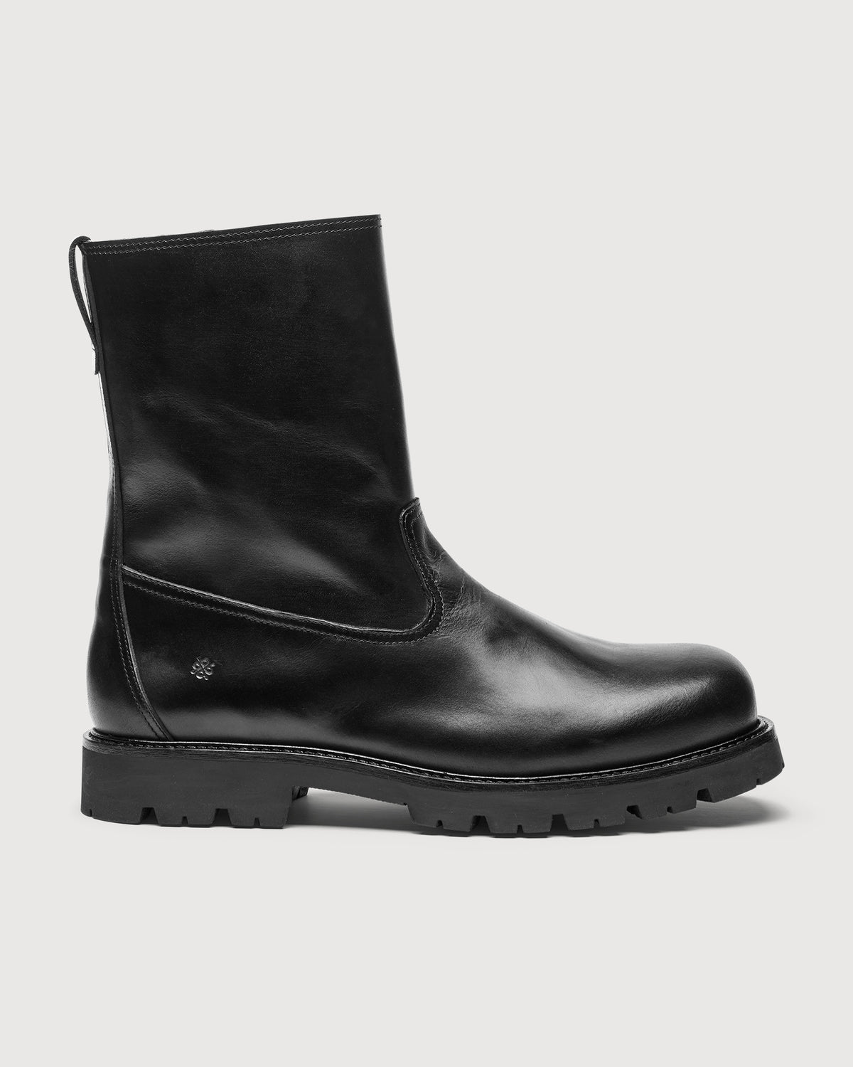 Original Playboy Style Dublin Ranch zip boots Black leather