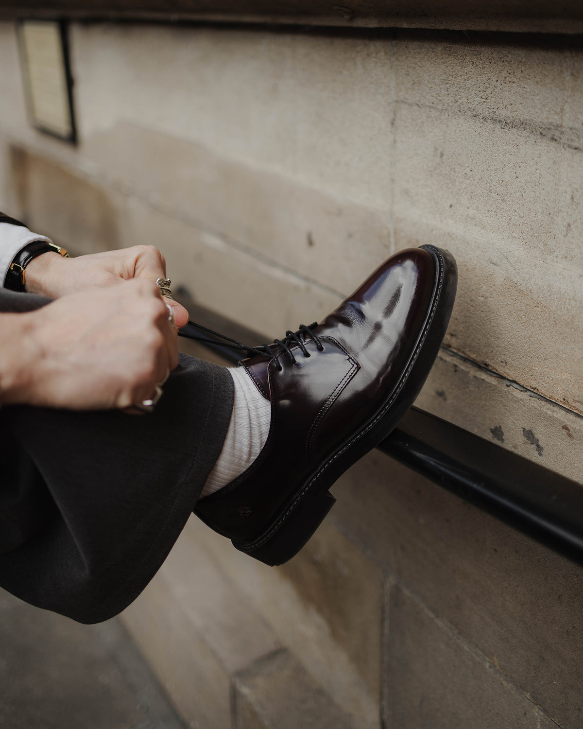 Playboy Footwear Style Giacomo Lace up shoes Bordo polido