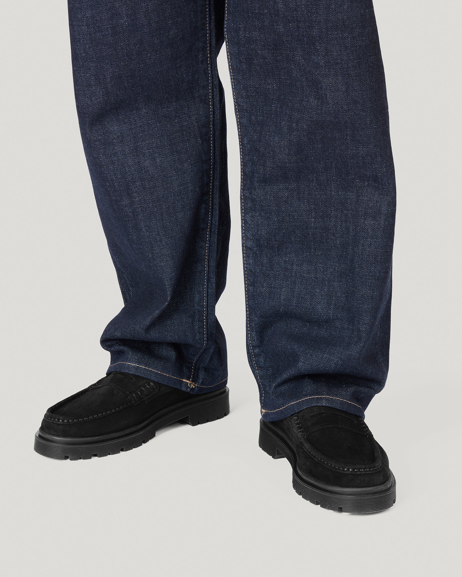 Original Playboy Style Halifax Loafers Black suede