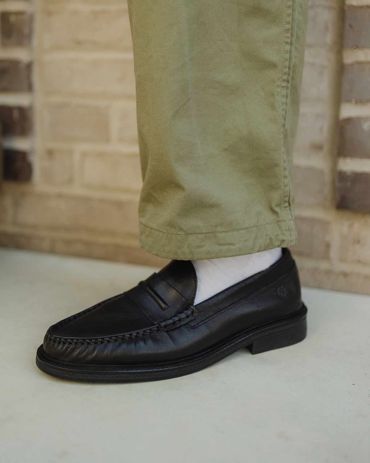 Original Playboy Style Hugo Loafers Black leather