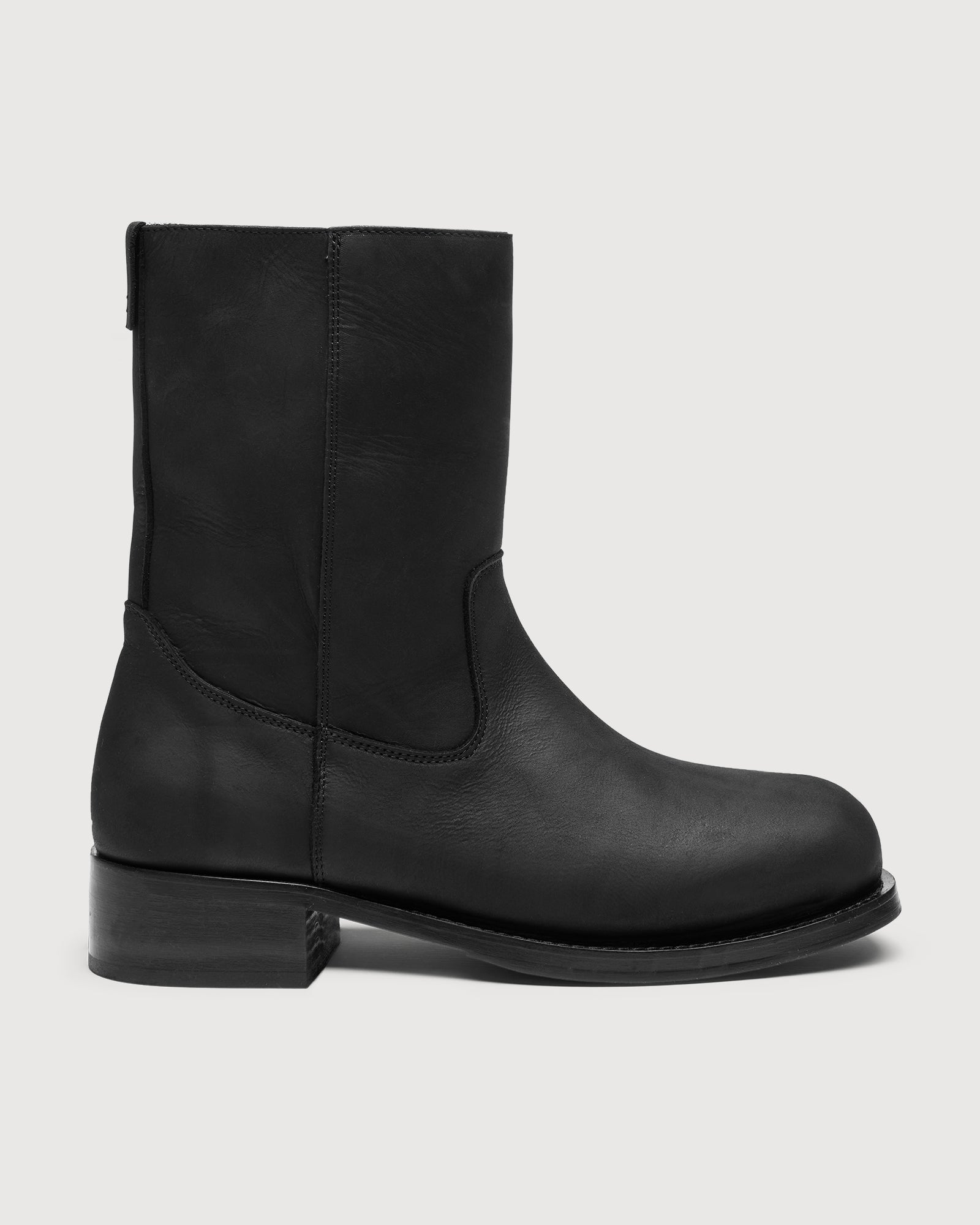 Original Playboy Style Jessie Boot Black Crazy horse leather