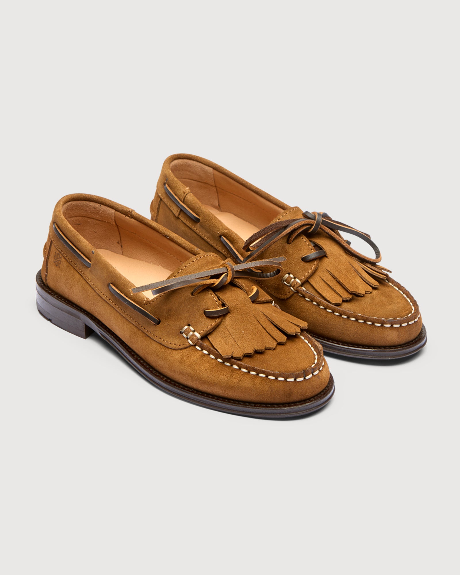 TOC1936 Style Louise Lace up shoes Snuff suede