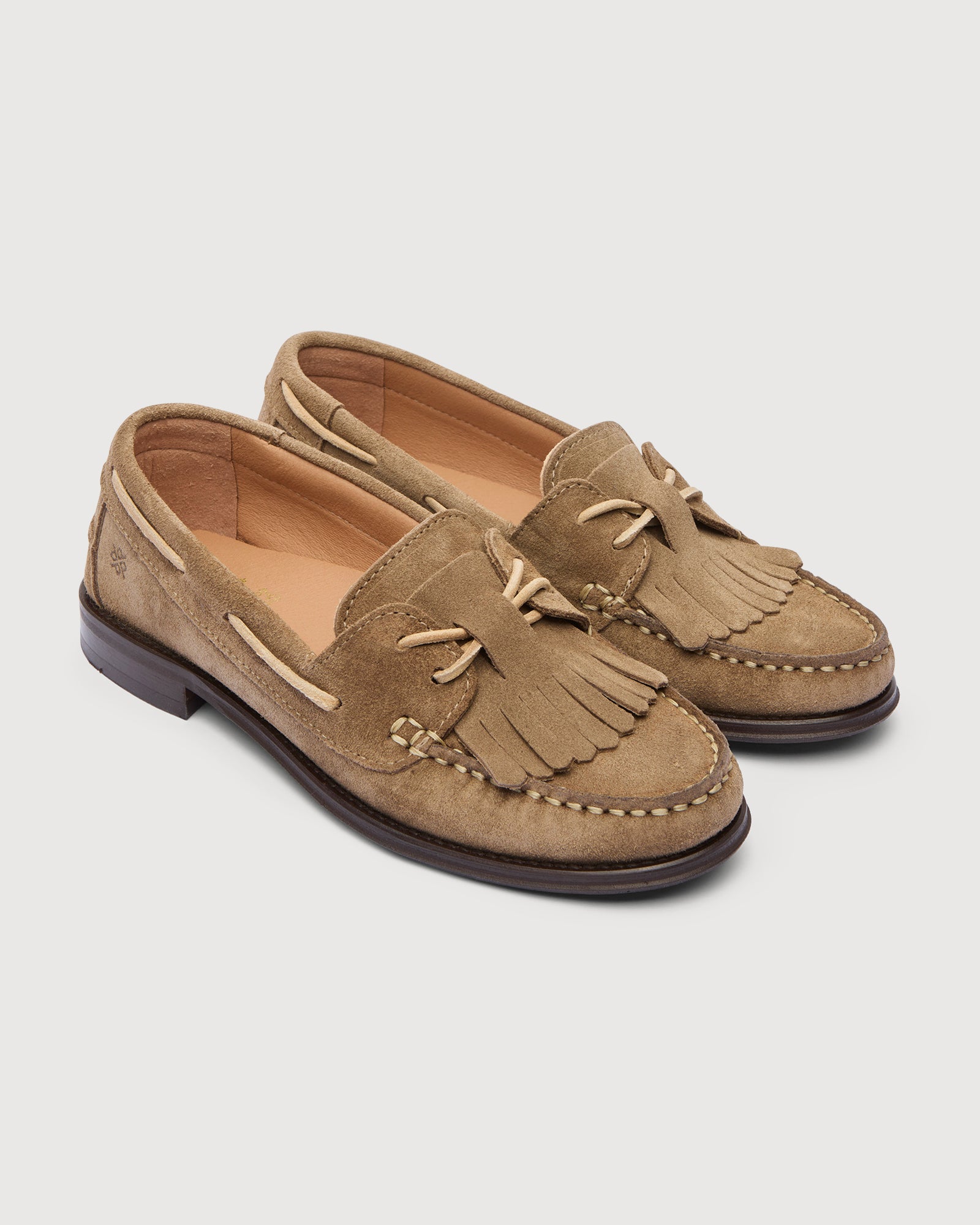 TOC1936 Style Louise Lace up shoes Taupe suede