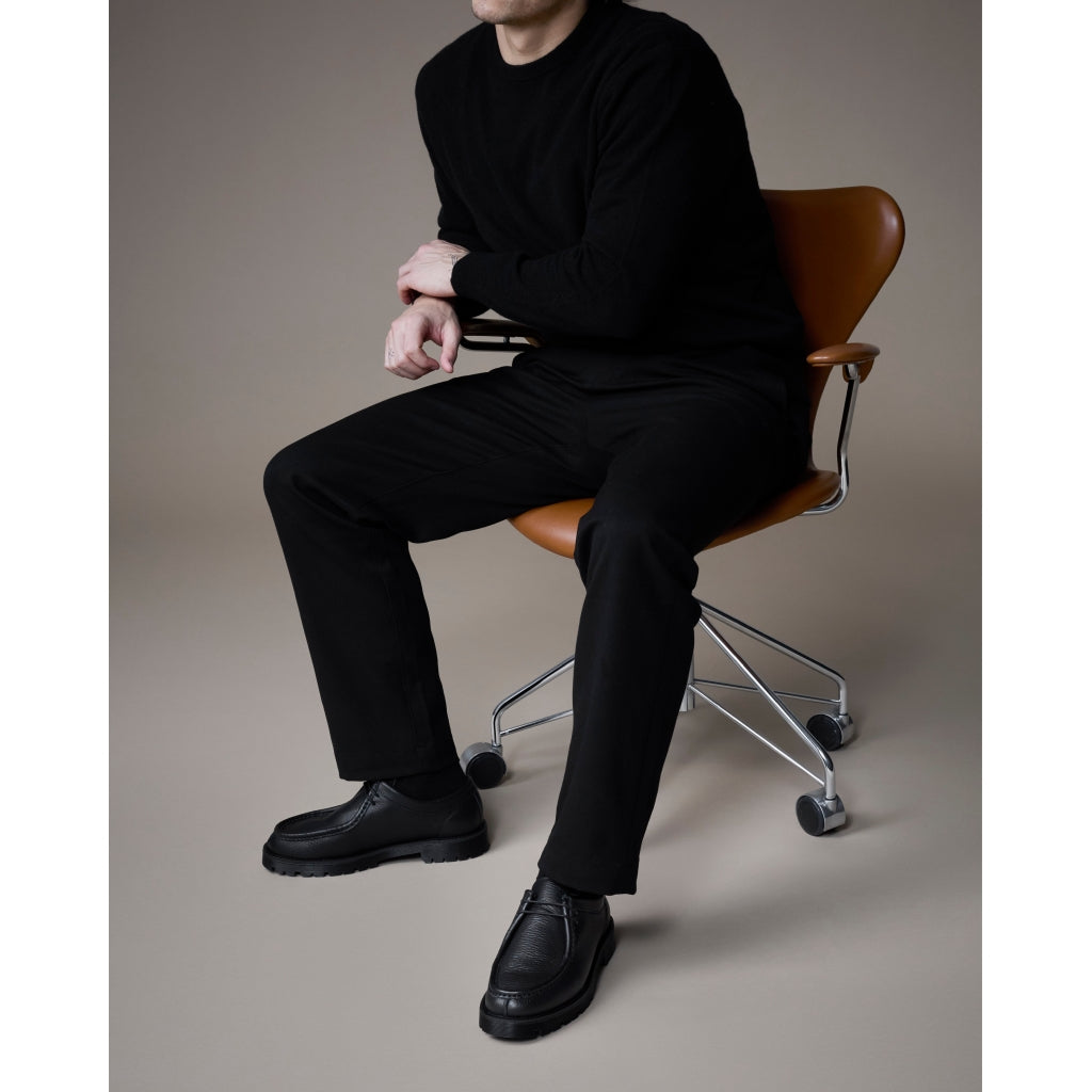 Original Playboy Style Malo Lace up shoes Black tumbled leather