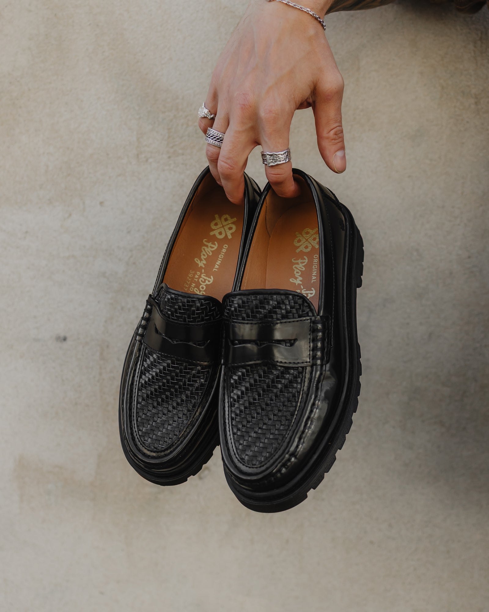 Original Playboy Style Richmond Loafers Black polido