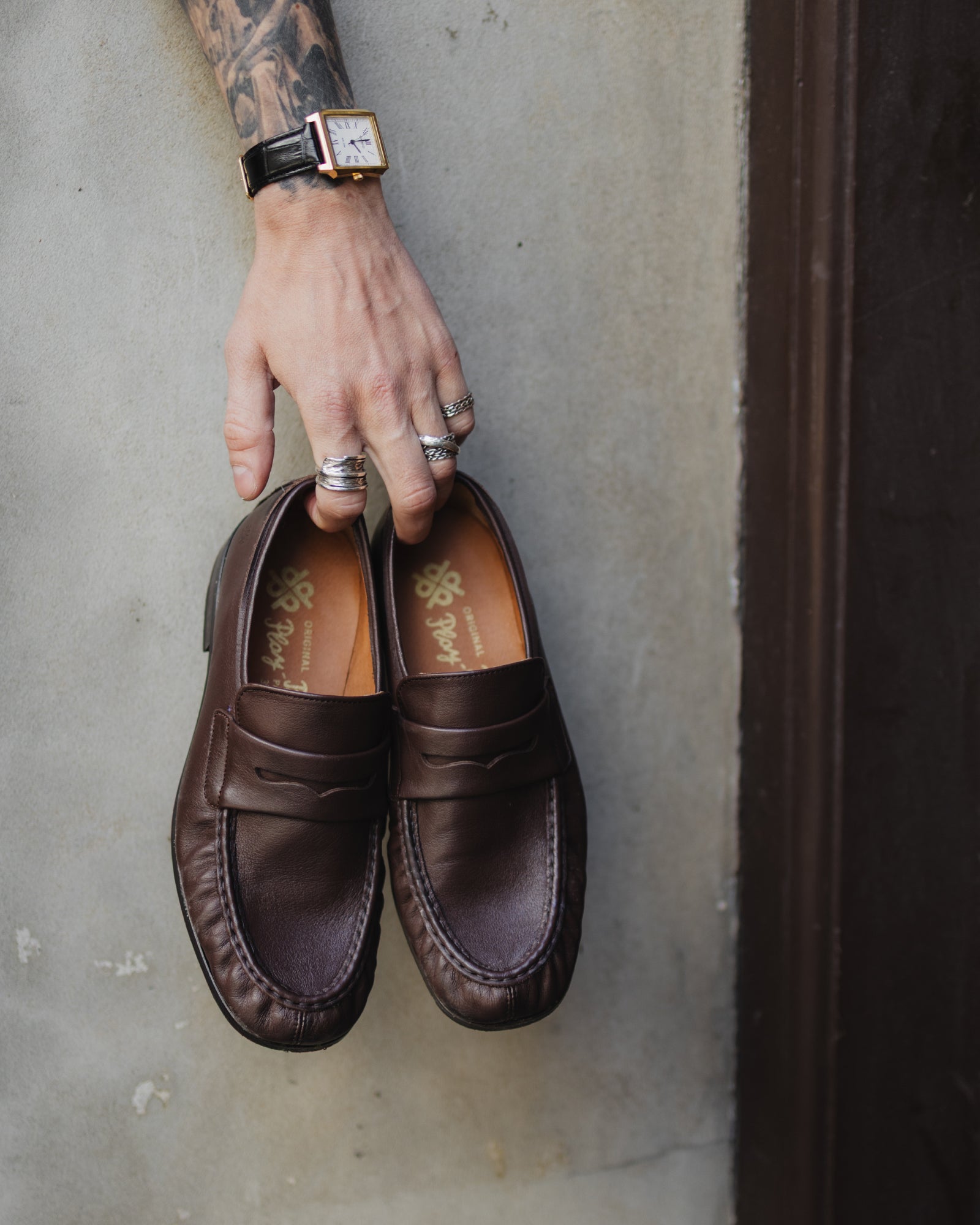 Original Playboy Style Sunny Loafers Brown leather