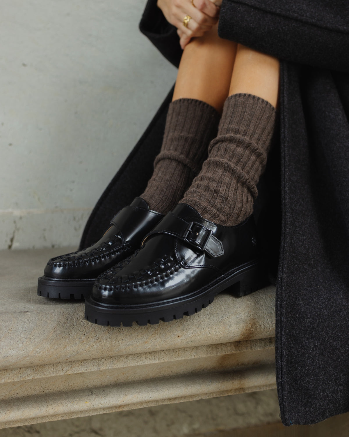 Original Playboy Style Talia Loafers Black polido