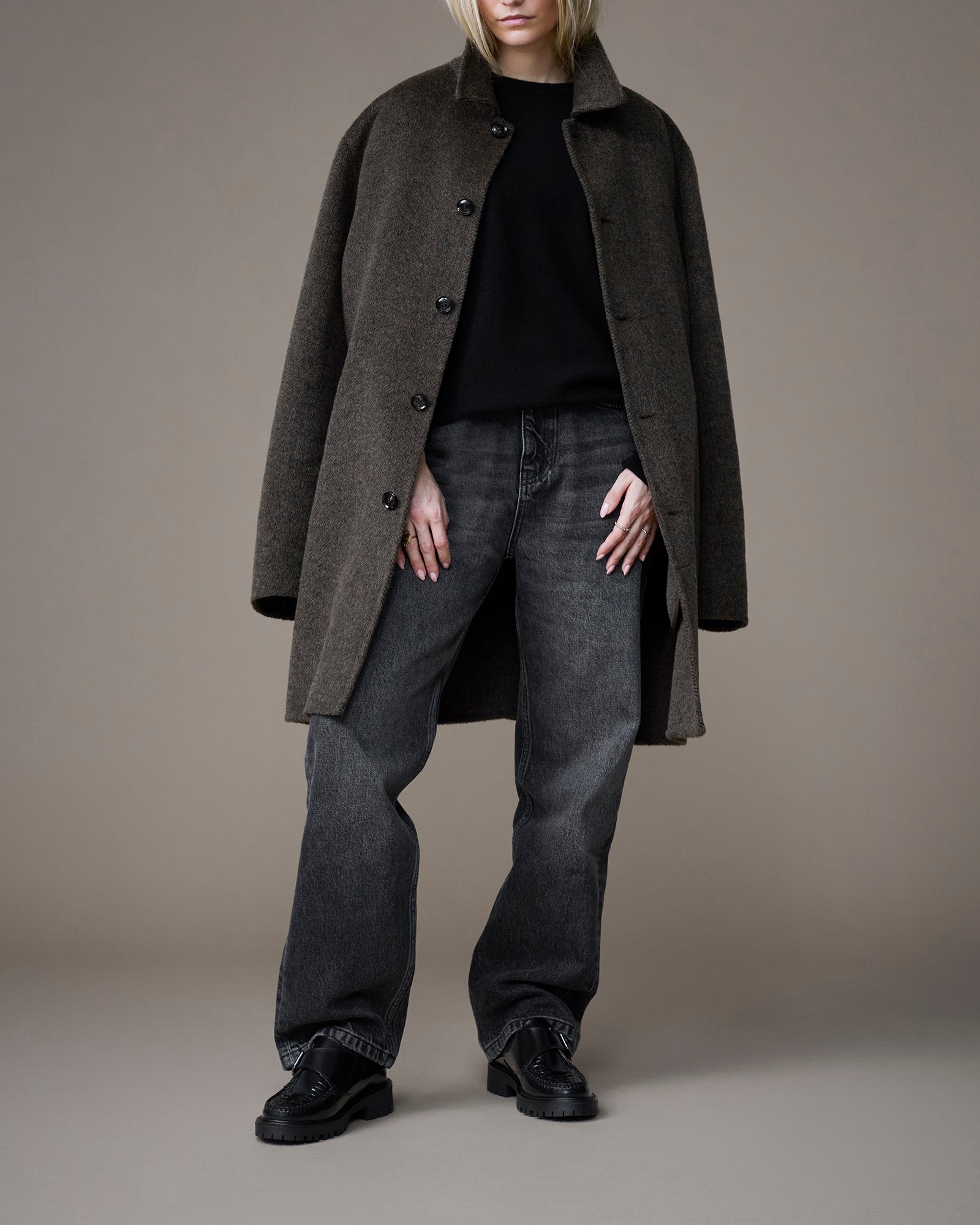 TOC1936 Style Talia Loafers Black polido