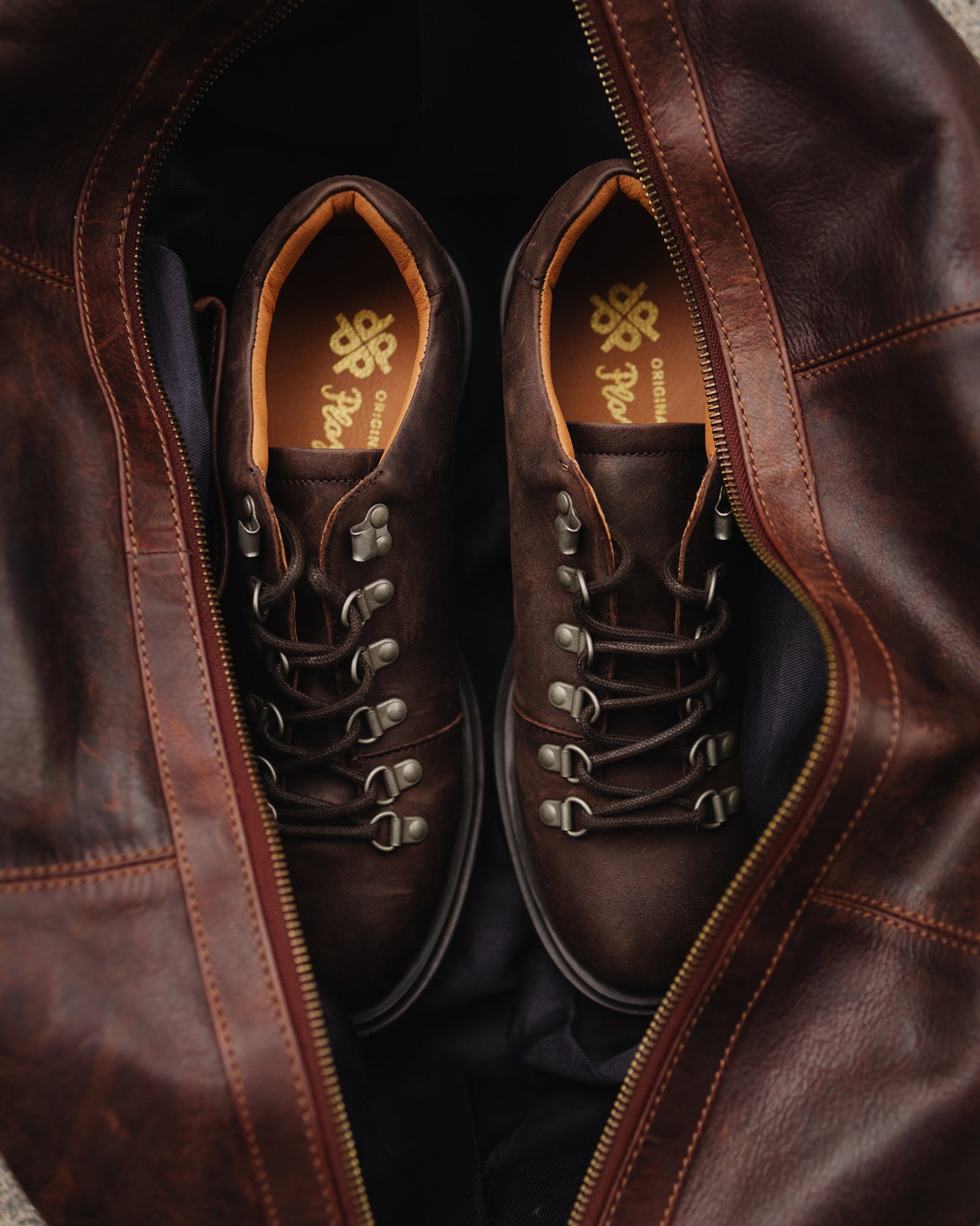 Original Playboy Style Willach Lace up shoes DK. Brown Crazy horse leather