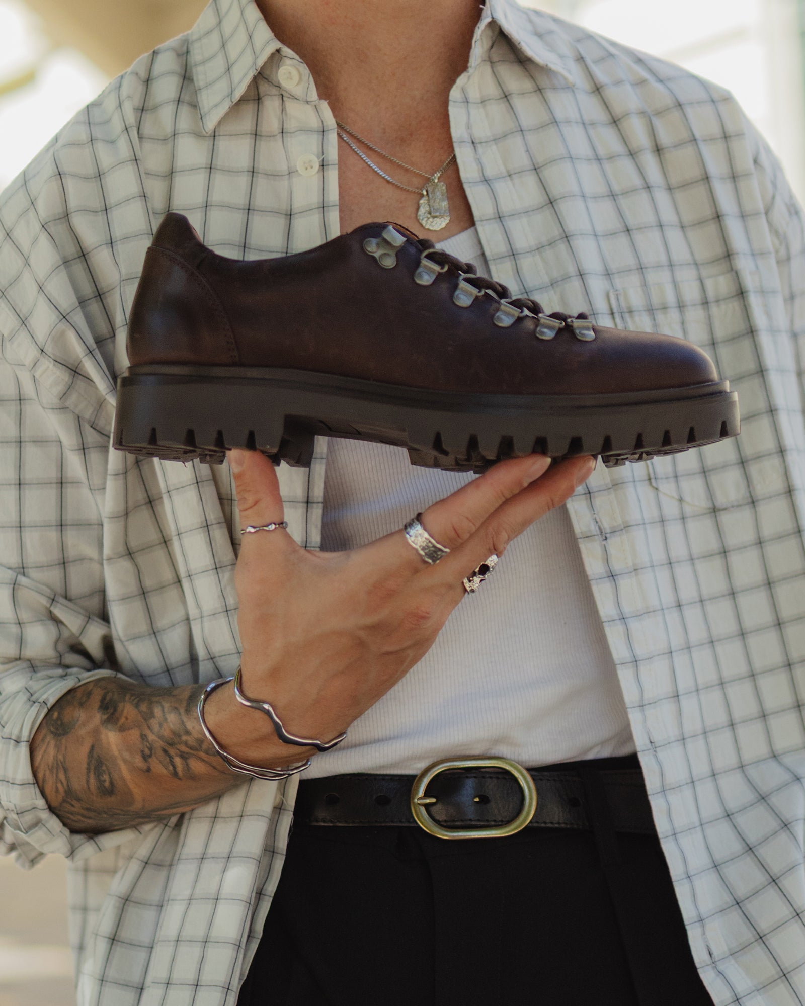 Original Playboy Style Willach Lace up shoes DK. Brown Crazy horse leather