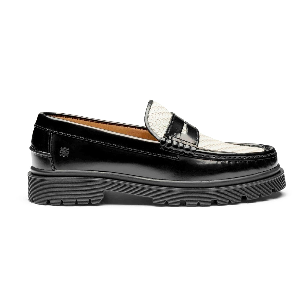 TOC1936 The Richmond Loafers Black polido/white