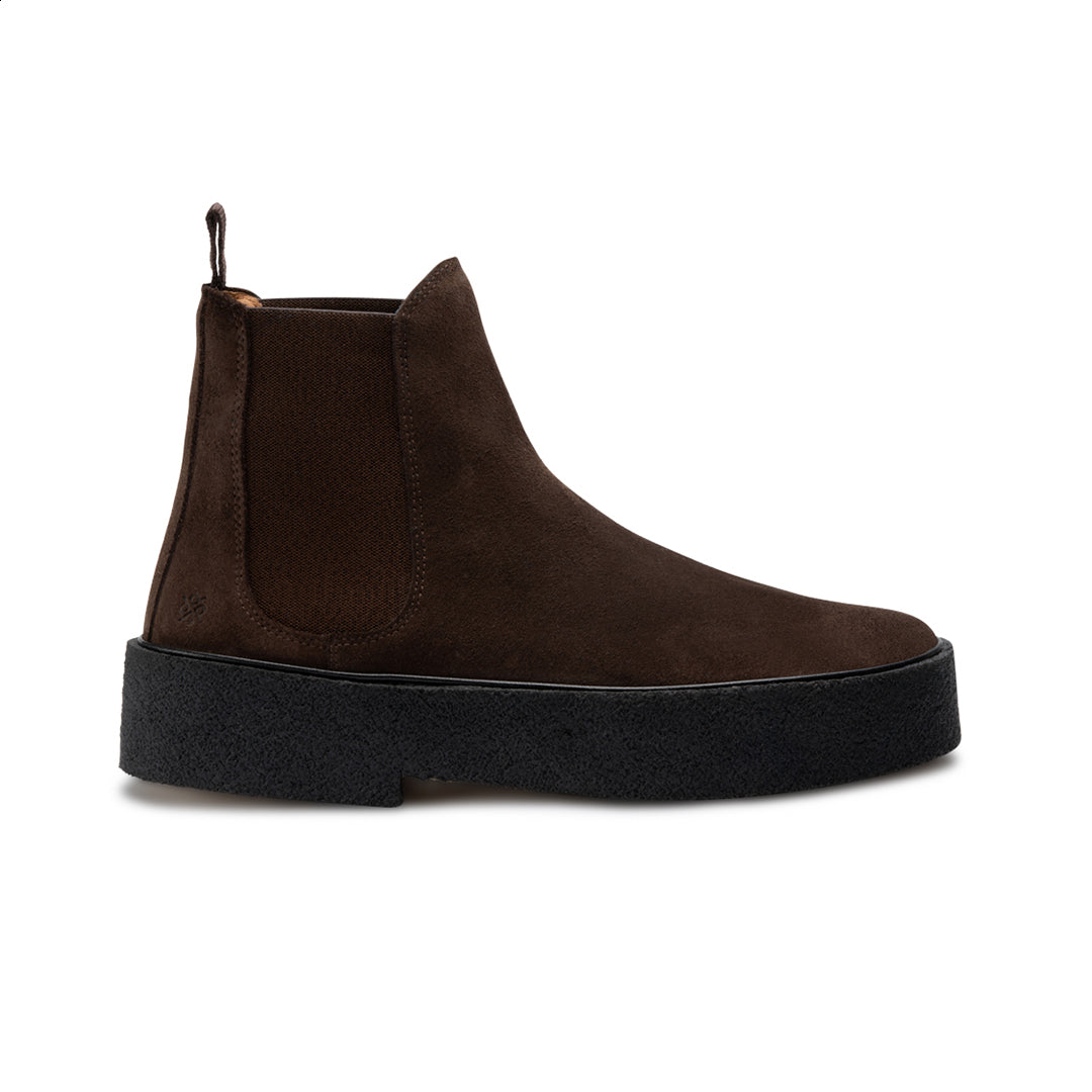 The Original Playboy Women's style ORG.75 The Original Women's Chelsea boot Dk.Brown suede