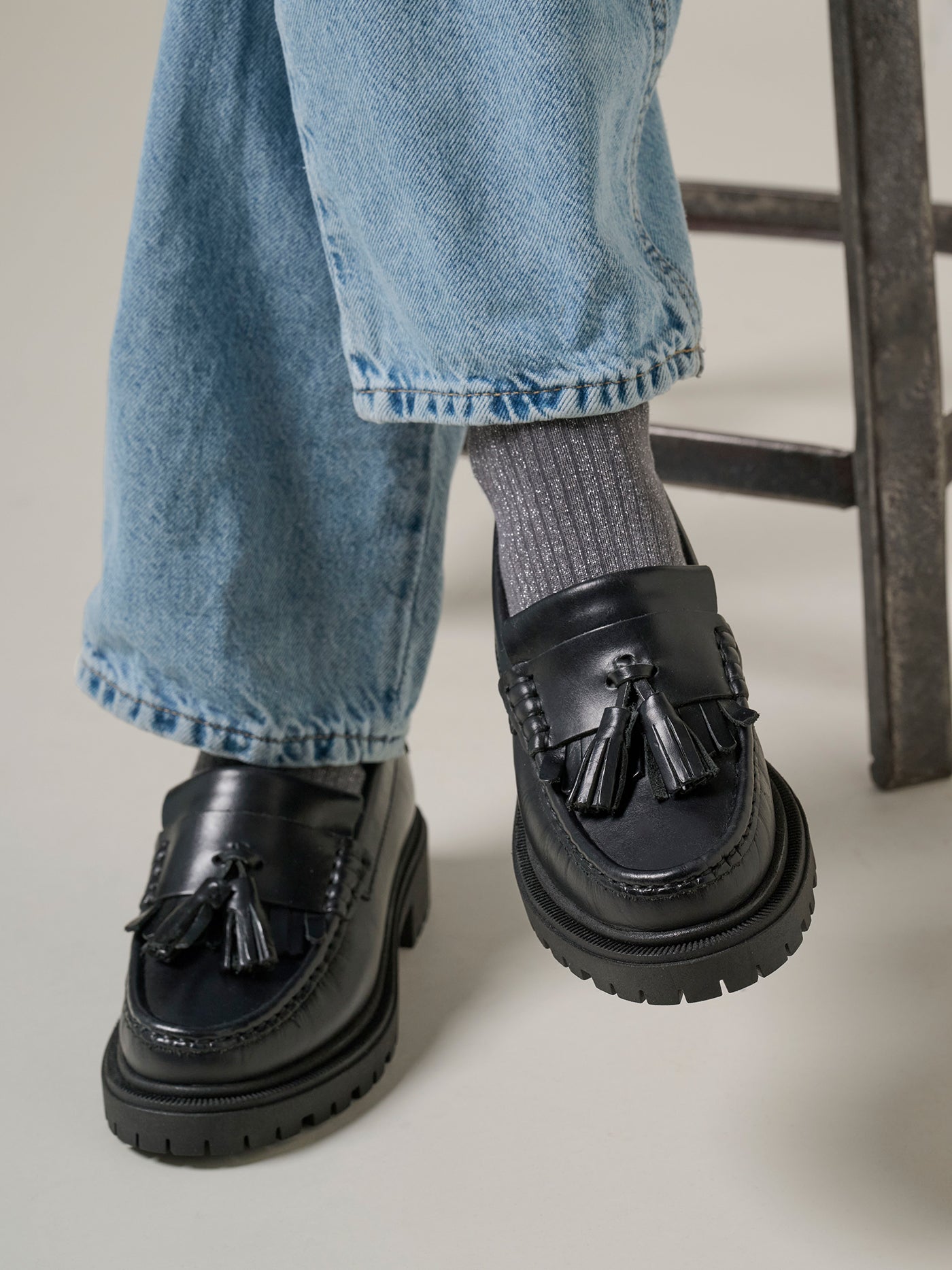 TOC1936 Women's style The Edith Women´s loafers Black leather