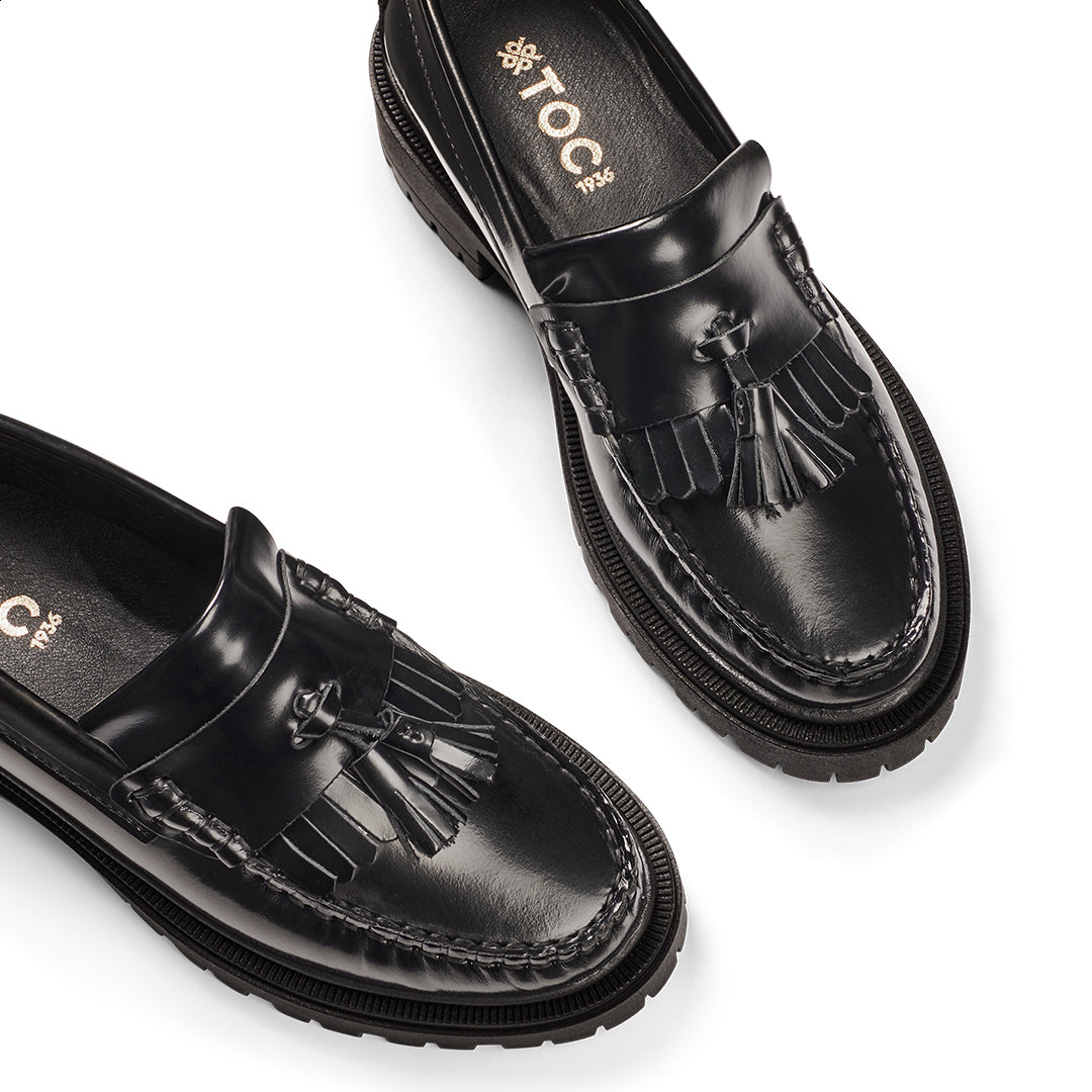 TOC1936 Women's style The Lula Women´s loafers Black polido