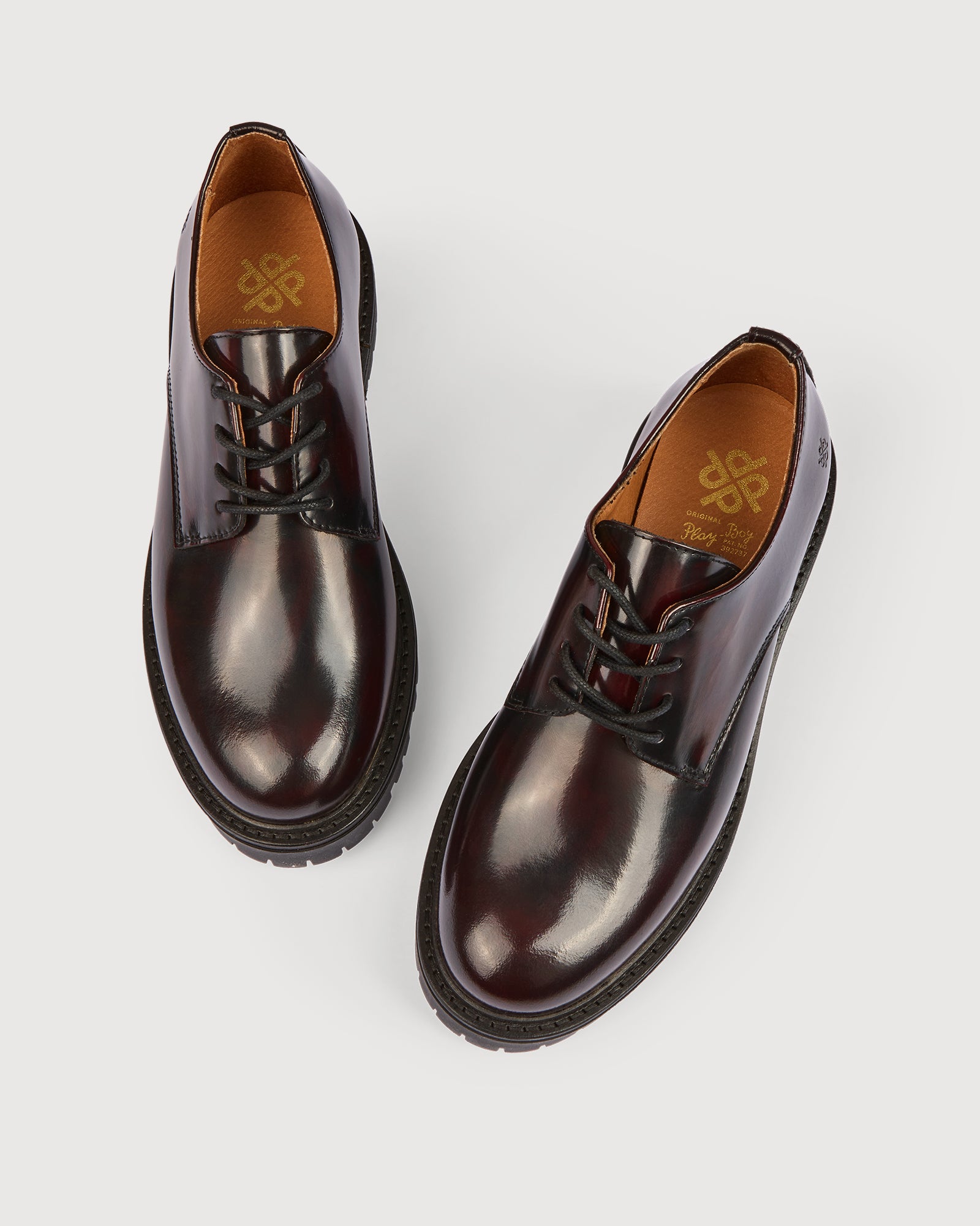 Original Playboy Camille Lace up shoes Bordeaux polido