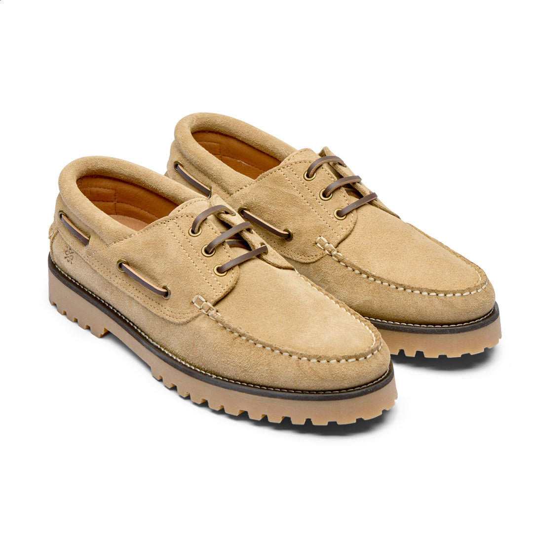 Playboy Footwear Claude Boat shoe Sand suede/Gum