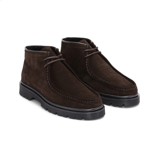 Playboy Footwear Cowen Moc Boot Brown suede