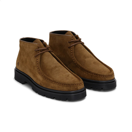 Playboy Footwear Cowen Moc Boot Cognac suede