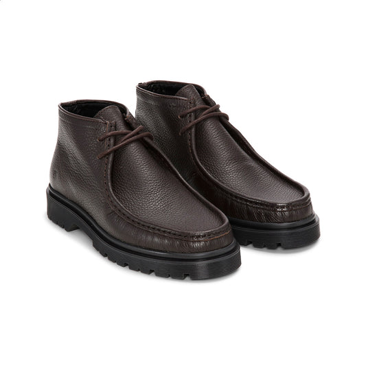 Playboy Footwear Cowen Moc Boot DK.Brown tumbled leather