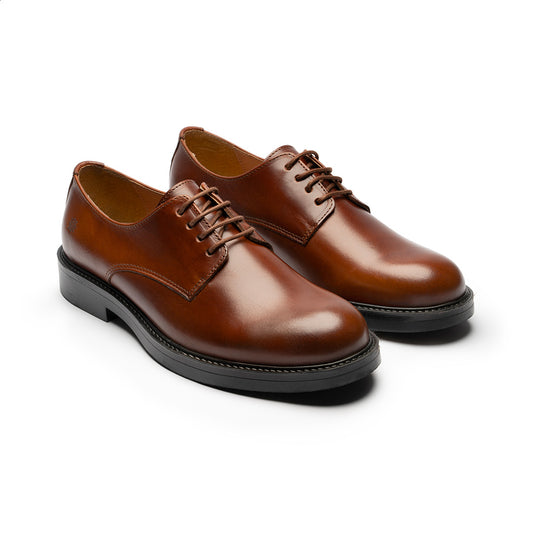 Playboy Footwear Giacomo Lace up shoes Brandy Leather