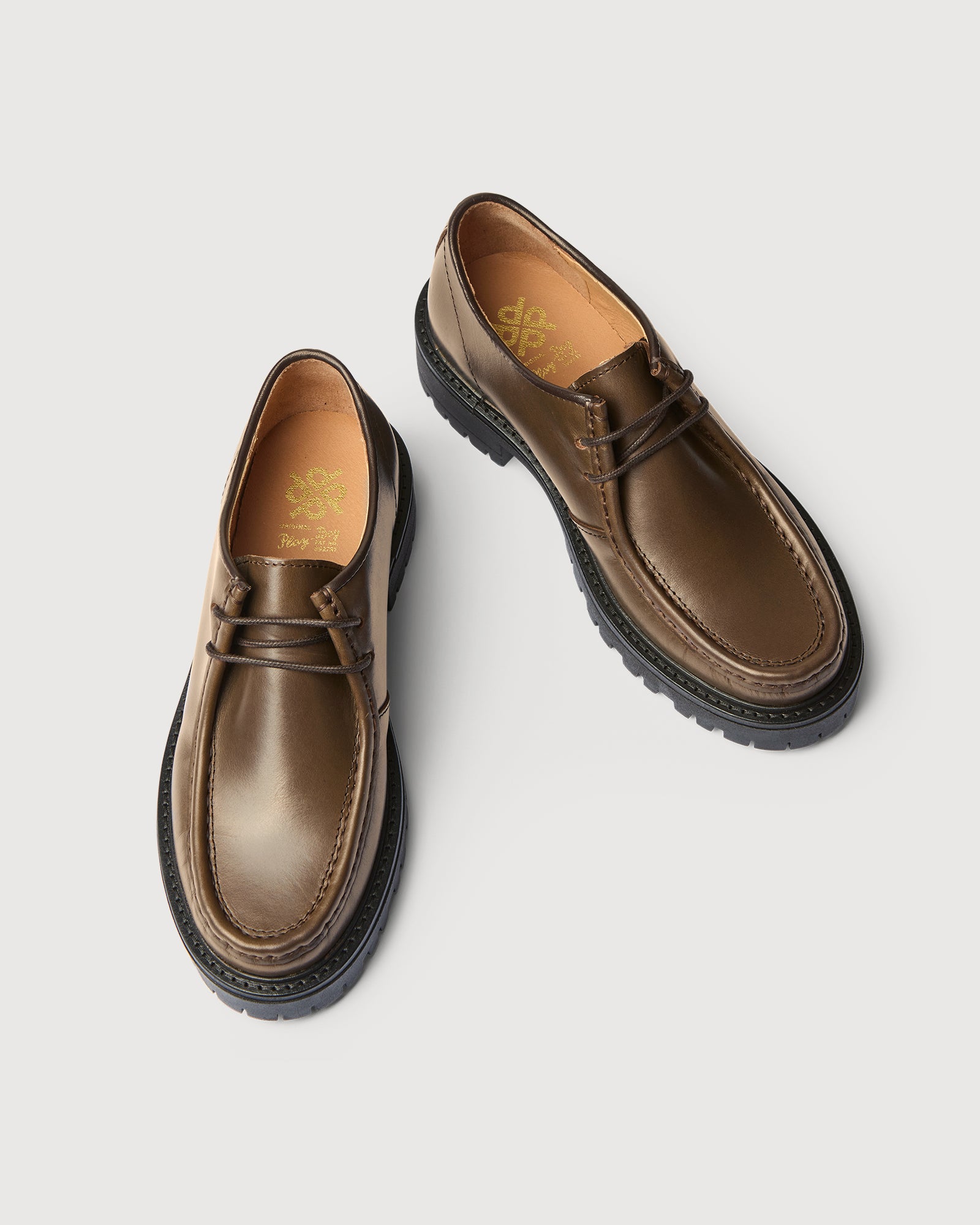 Original Playboy Marie Lace up shoes Taupe Leather