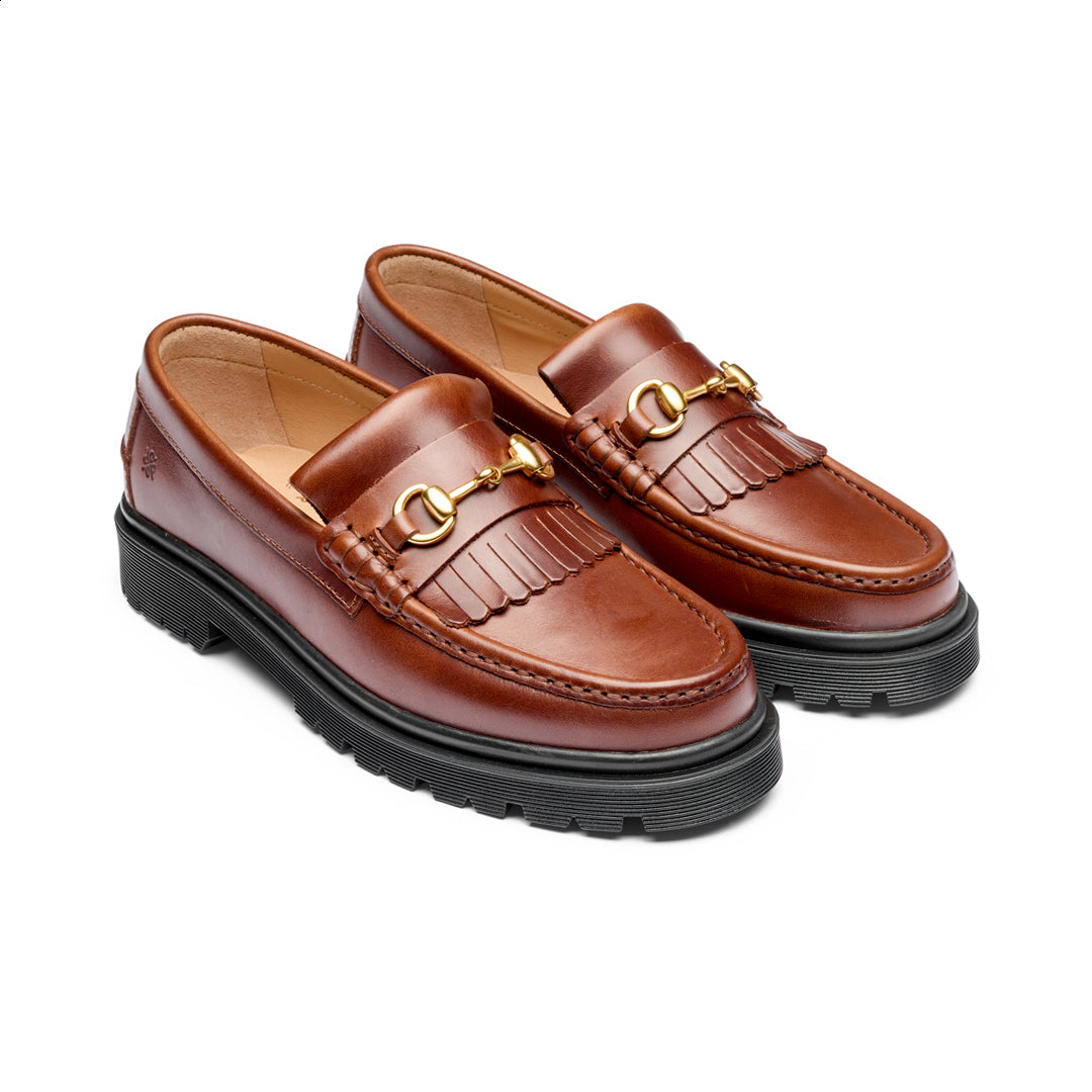 Playboy Footwear Milton Loafers Brandy Leather
