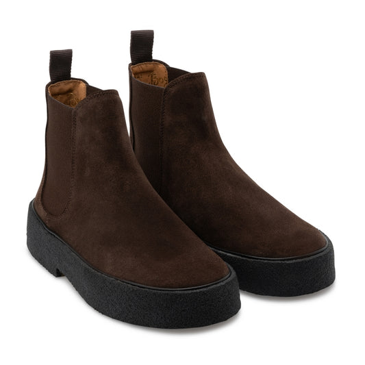 The Original Playboy ORG.75 The Original Women's Chelsea boot Dk.Brown suede