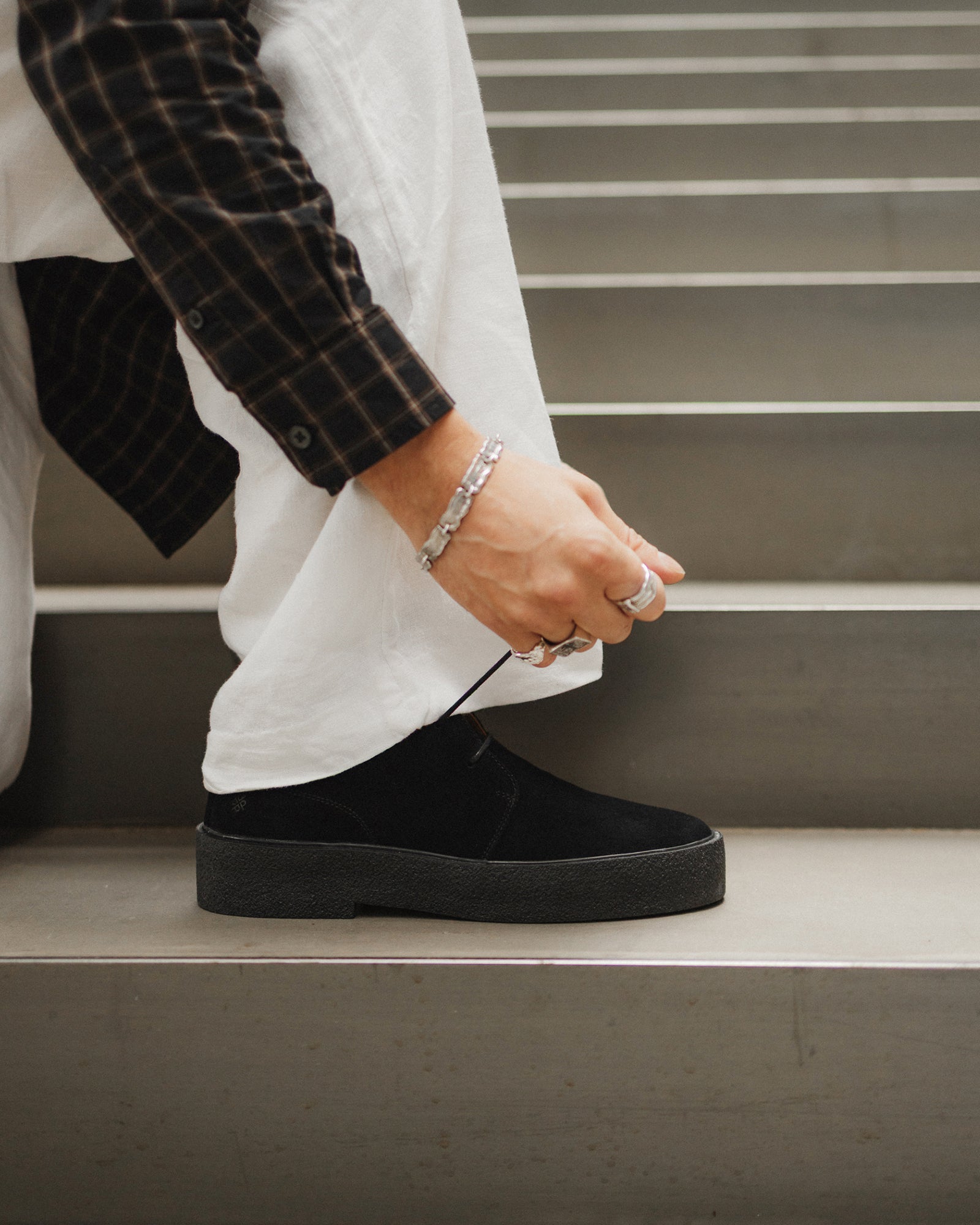 The Original Playboy Preston Boot Black suede