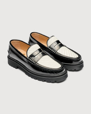 TOC1936 Richmond Loafers Black polido/white