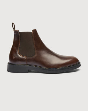 Original Playboy Silvio Chelsea boots Dk.Brown leather
