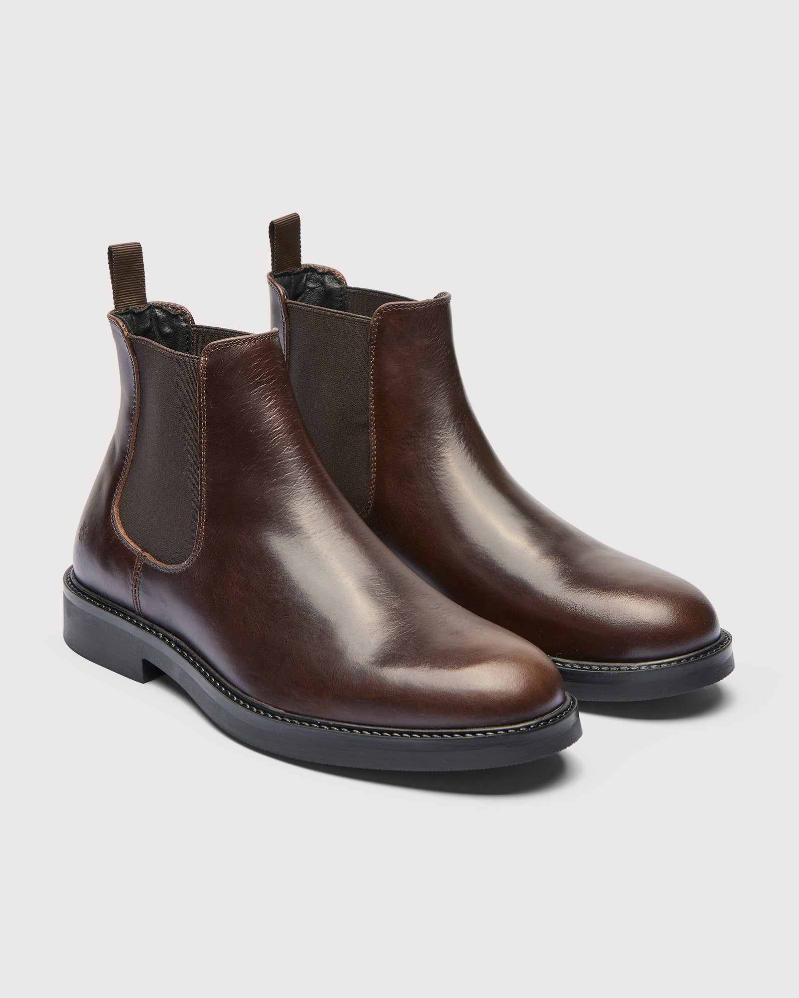 Original Playboy Silvio Chelsea boots Dk.Brown leather