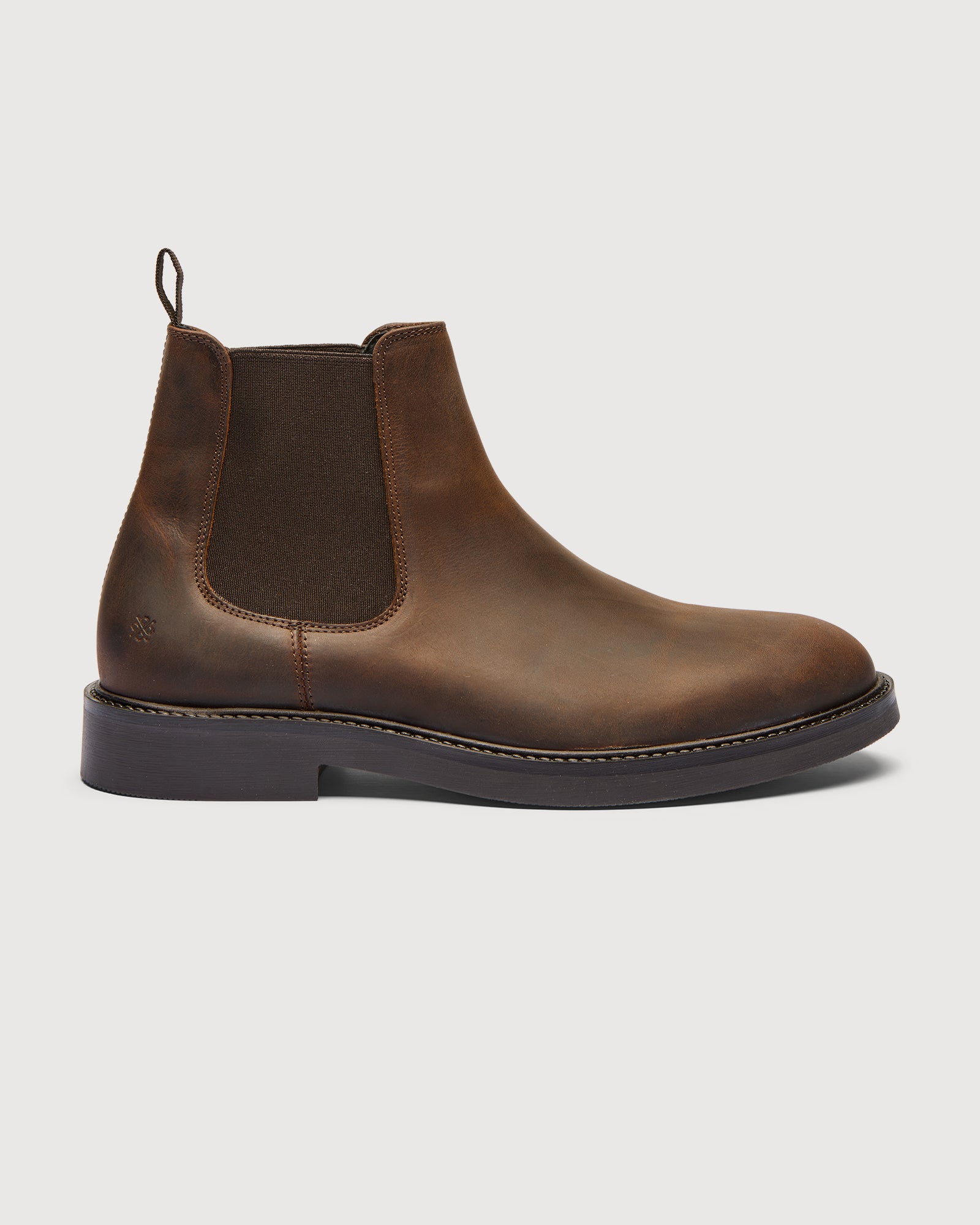Original Playboy Silvio Chelsea boots DK. Brown Crazy horse leather