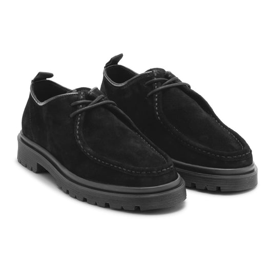 Playboy Footwear Style Alain Lace up shoes Black suede