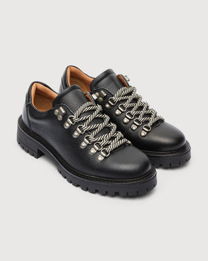 Original Playboy Style Alba Lace up shoes Black leather