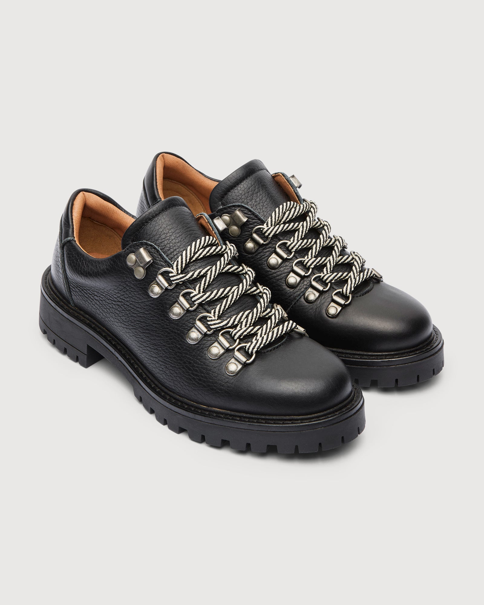 Original Playboy Style Alba Lace up shoes Black leather